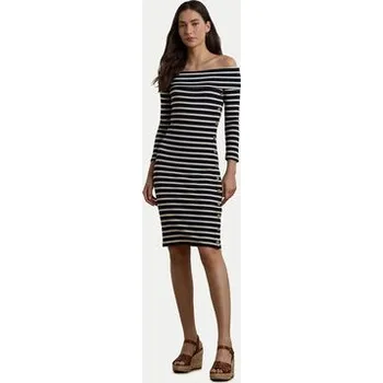 Dámské oblečení LAUREN RALPH LAUREN Každodenní šaty 250957718001 Tmavomodrá Slim Fit XS