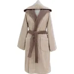 Soft Cotton Dámský krátký župan LEAF kapucí Barva: Béžová, Velikost: L