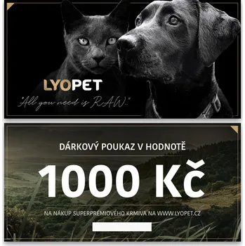 Krmivo pro psa Lyopet Voucher 1000 Kč