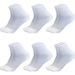 PESAIL Dámské bambusové kotníkové ponožky xw2601 6 páry Barva: Bílá, Velikost: 35-38