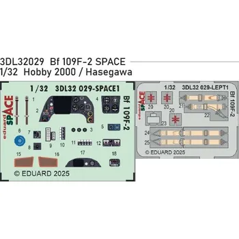 Plastikový model Eduard 1/32 Bf 109F-2 SPACE (HOBBY 2000 / HASEGAWA)