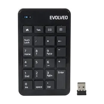 Notebook EVOLVEO WN160 bezdrátová numerická klávesnice černá (WN160)