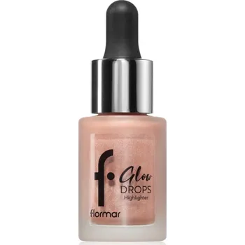 Rozjasňovač flormar Glow Drops Lip Tattoo tekutý rozjasňovač odstín 002 Sun Glow 14 ml