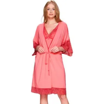 Dámský župan Dámský župan 54/2-148V/614 FABIO koral (coral) S/M