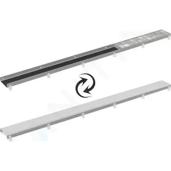 Alcadrain Oboustranný rošt DOUBLE 95 cm, nerez, DOUBLE-950M