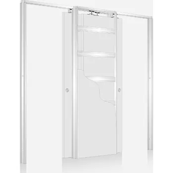 Stavební pouzdro ECLISSE stavební pouzdro ZÁKRYT 900+900/1970 do SDK Tl. dokončené příčky: 225 mm (tl. pouzdra 200 mm)