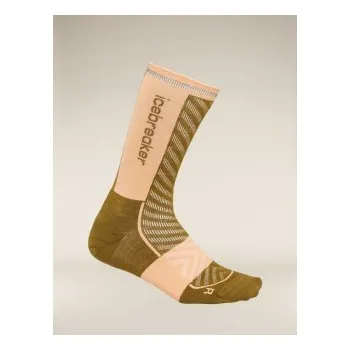 Dámské termo ponožky Icebreaker Wmns Run+ Ultralight Crew, Algae/Feldspa
