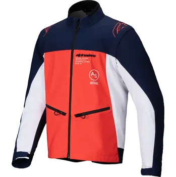 Pánská bunda Softshellová bunda Alpinestars Lite Dura Softshell modro-oranžovo-bílá XL