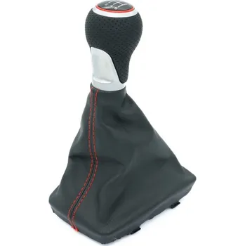 Řadicí páka s manžetou AUDI A4 (B6,B7) 6-rychl červená nit Sun-36698