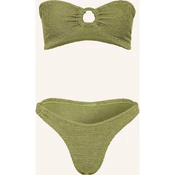Dámské oblečení Hunza G Dámské Bandeau Bikiny Gloria, olivová, one size
