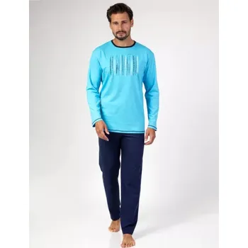 Pánské pyžamo 472/2 - pánské pyžamo Regina, 2XL, tyrkys