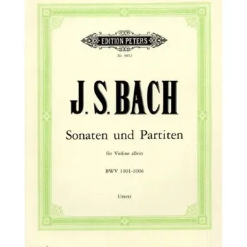 J.S Bach: Sonatas and Partitas BWV 1001–1006 (noty na housle)