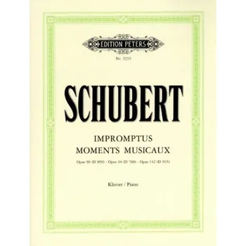 Franz Schubert: Impromtus, Moments Musicaux (noty na klavír)