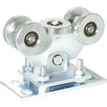 Pohon brány Kyvný pojezdový vozík samonosné brány, C-profil 70x70x4, 5 kovových rolen, s regulací