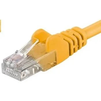 Video kabel PREMIUMCORD Patch kabel UTP RJ45-RJ45 CAT5e 20m žlutá SPUTP20Y