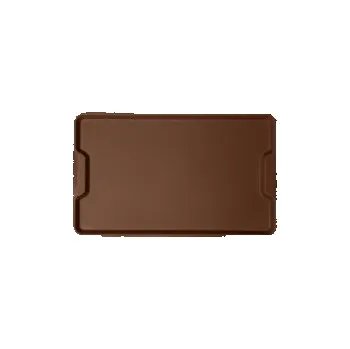 Jídelní podnos ergonomický s uchy, oříškově hnědá, 530x325 mm