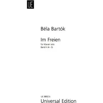 Béla Bartók: Im Freien 2 (noty na klavír)