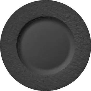 Talíř Jídelní talíře VILLEROY & BOCH Manufacture Rock,černá/bílá Jídelní talíř černý, 27cm