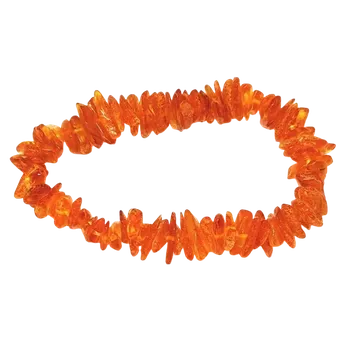 Náramek Jantarový exkluzivní masivní náramek světlý