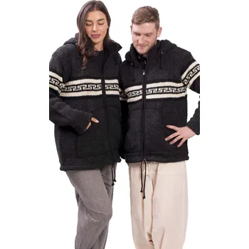 Vlněná svetrobunda tmavě šedá I. S