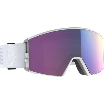 SCOTT Lyžařské brýle Lyžařské brýle React 2022/2023 Bílá amplifier teal chrome