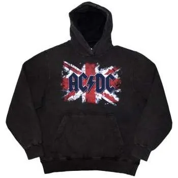 Pánská mikina Merch AC/DC: Ac/dc Unisex Pullover Hoodie: Flag (wash Collection) (medium) M