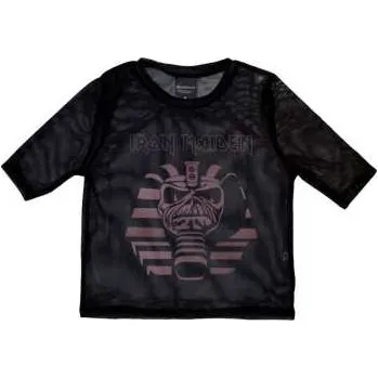 Iron Maiden: Iron Maiden Ladies Crop Top: Powerslave Mummy (mesh) (x-small) XS