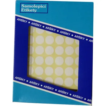 Samolepící etiketa Etikety na archu - průměr 16 mm balení 250 archů 134014