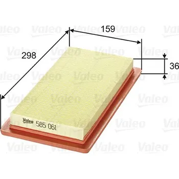 Vzduchový filtr Vzduchový filtr VALEO 585061
