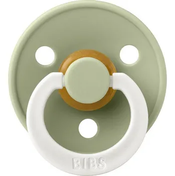 dudlíky Bibs Colour dudlík z přírodního kaučuku 1 ks 0 - 6 měsíců Sage-noční
