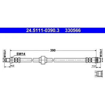 Brzdová hadice Brzdová hadice ATE 24.5111-0390.3