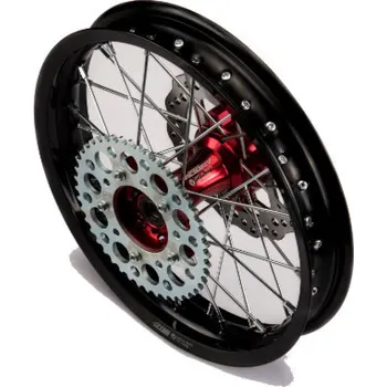 malá motorka Zadní hliníkové kolo 1.85x14' s CNC nábojem pitbike YCF Barva: Červená