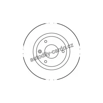Brzdový kotouč Brzdový kotouč TRW DF1025 - CITROEN AX