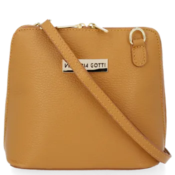 Kabelka Kožené kabelka listonoška Vittoria Gotti zrzavá V2373
