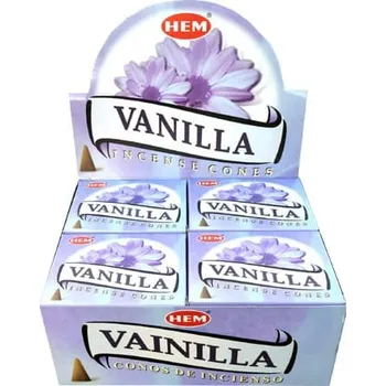 HEM Vonné kužely Vanilla (vanilka), 10 ks