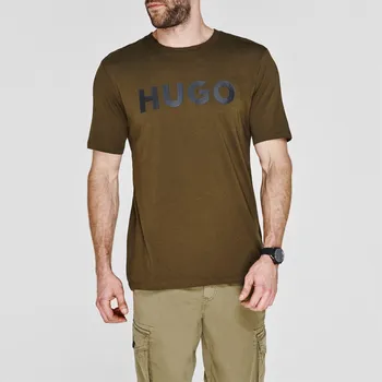 Pánské oblečení Tričko Hugo Khaki 304 1011124 X Small