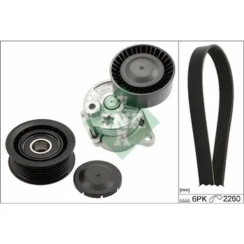 Sada žebrovaných klínových řemenů Schaeffler INA 529 0450 10