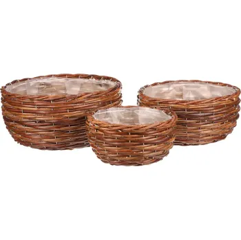 Květináč Obal proutěný - sada 3 ks PRP301 - SLEVA 3% s kodem radost25