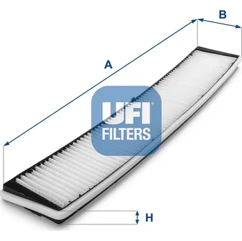 Ventilátor topení a klimatizace Filtr, vzduch v interiéru UFI 53.158.00