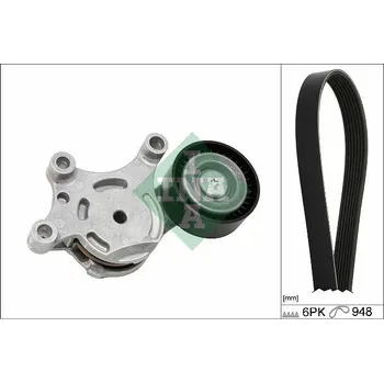 Sada žebrovaných klínových řemenů Schaeffler INA 529 0577 10