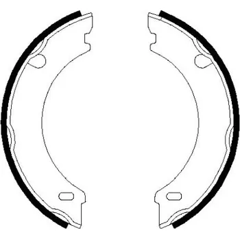 Brzdová čelist Sada brzdových čelistí, parkovací brzda TEXTAR 91048301
