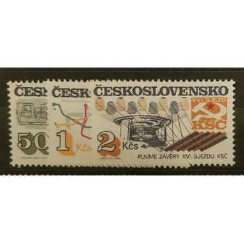 Poštovní známka Série ČSR, 50h-2Kčs, Pof.2714-2716**