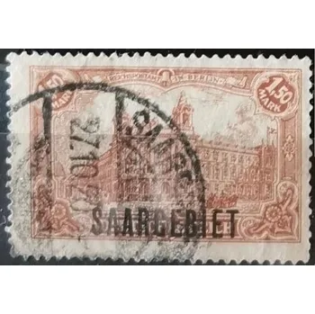 Sběratelství Známka Sársko, 1.5 M, Mi.42#
