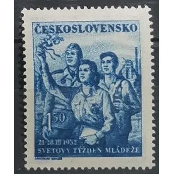 Poštovní známka Známka ČSR, 1,50 Kčs, Pof.637*