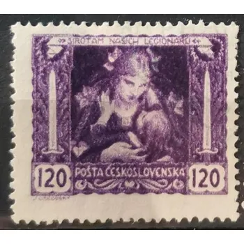 Poštovní známka Známka ČSR, 120h, Pof.32*, A