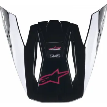 Helma na motorku Kšilt pro přilby S-M5 COMPASS, ALPINESTARS (černá/růžová, verze ECE 22.05)