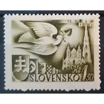 Sběratelství Známka Slovenský štát, 1.30 Ks, Pof.73*