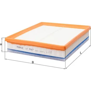 Vzduchový filtr Vzduchový filtr KNECHT LX 3987
