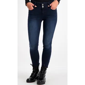 Dámské džíny Dámské prodloužené džíny AMAZING modro černé velikost: 27, délka: "34"