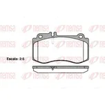 Sada brzdových destiček, kotoučová brzda REMSA 1406.00